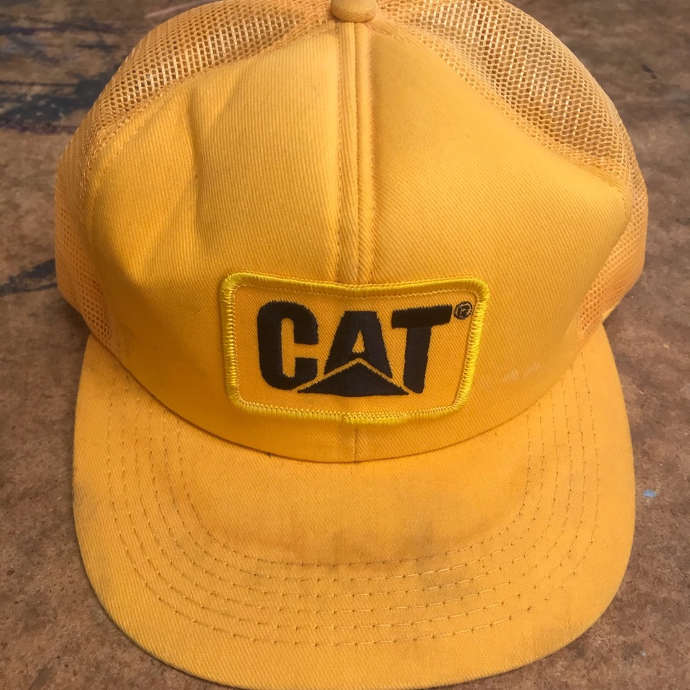 Vintage Cat tractor SnapBack hat